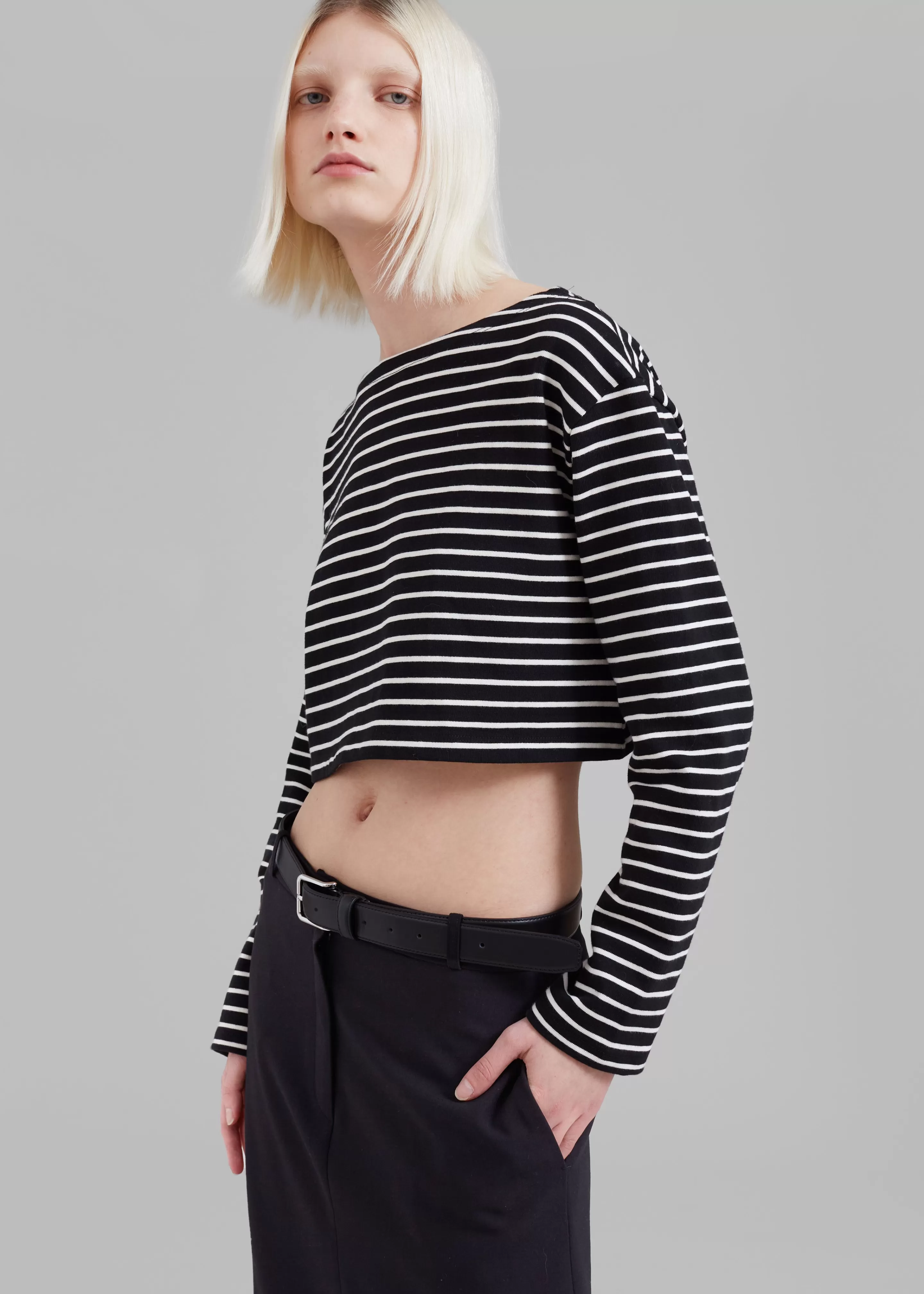 Tops | The Frankie Shop Tilla Boatneck Top White Stripe