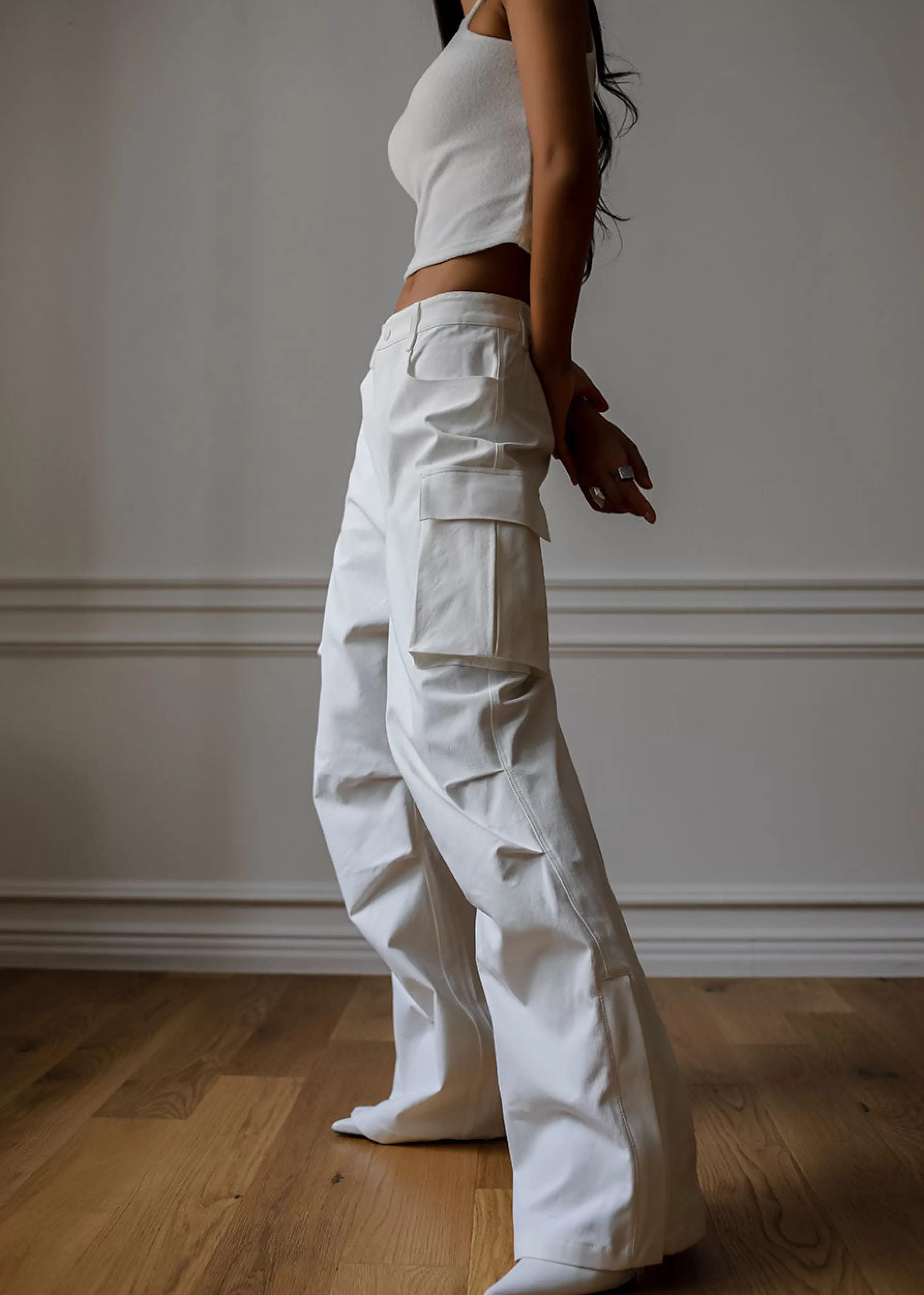 Bottoms | The Frankie Shop Valo Cargo Pants White