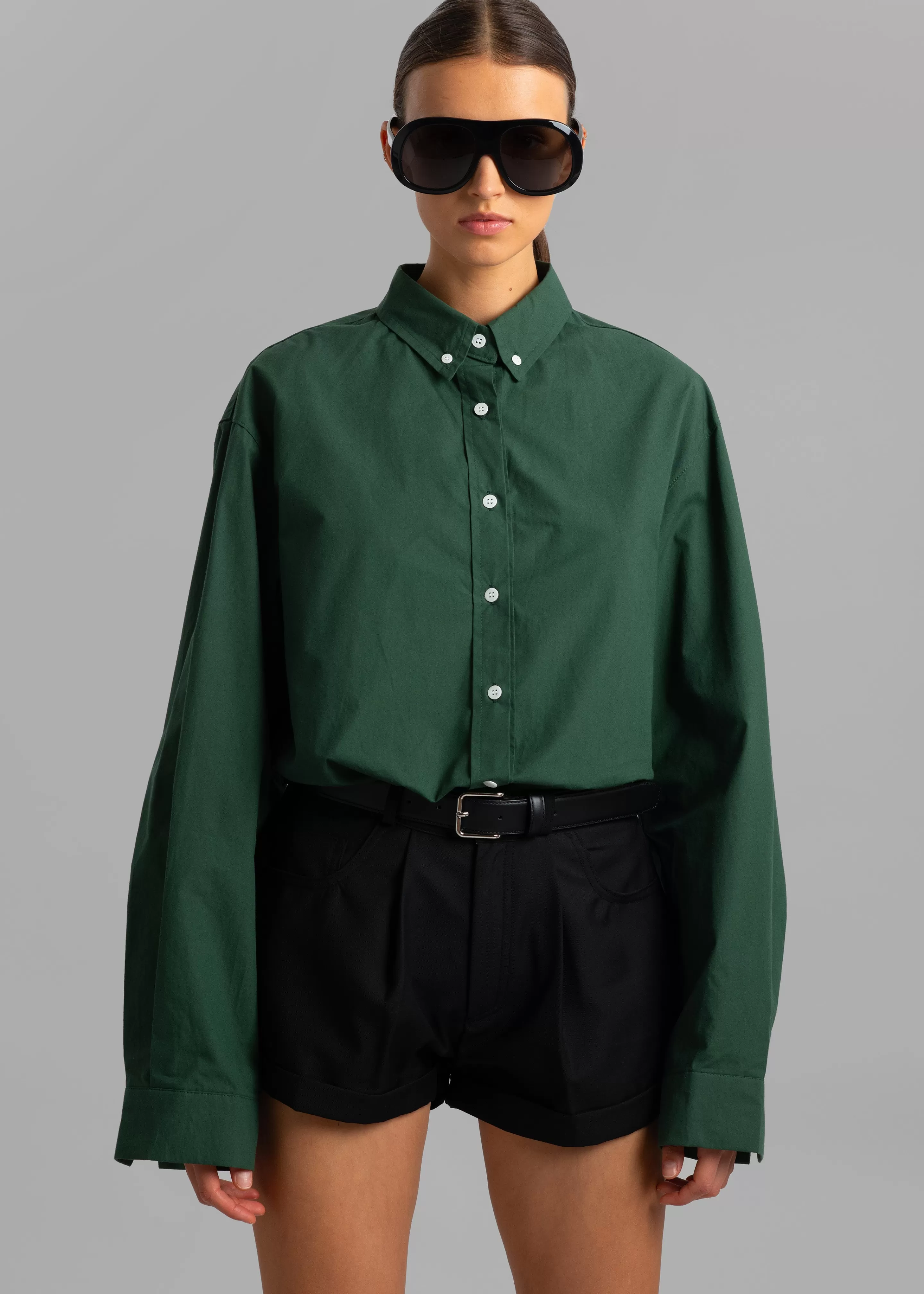 Tops | The Frankie Shop Vienna Shirt Pine