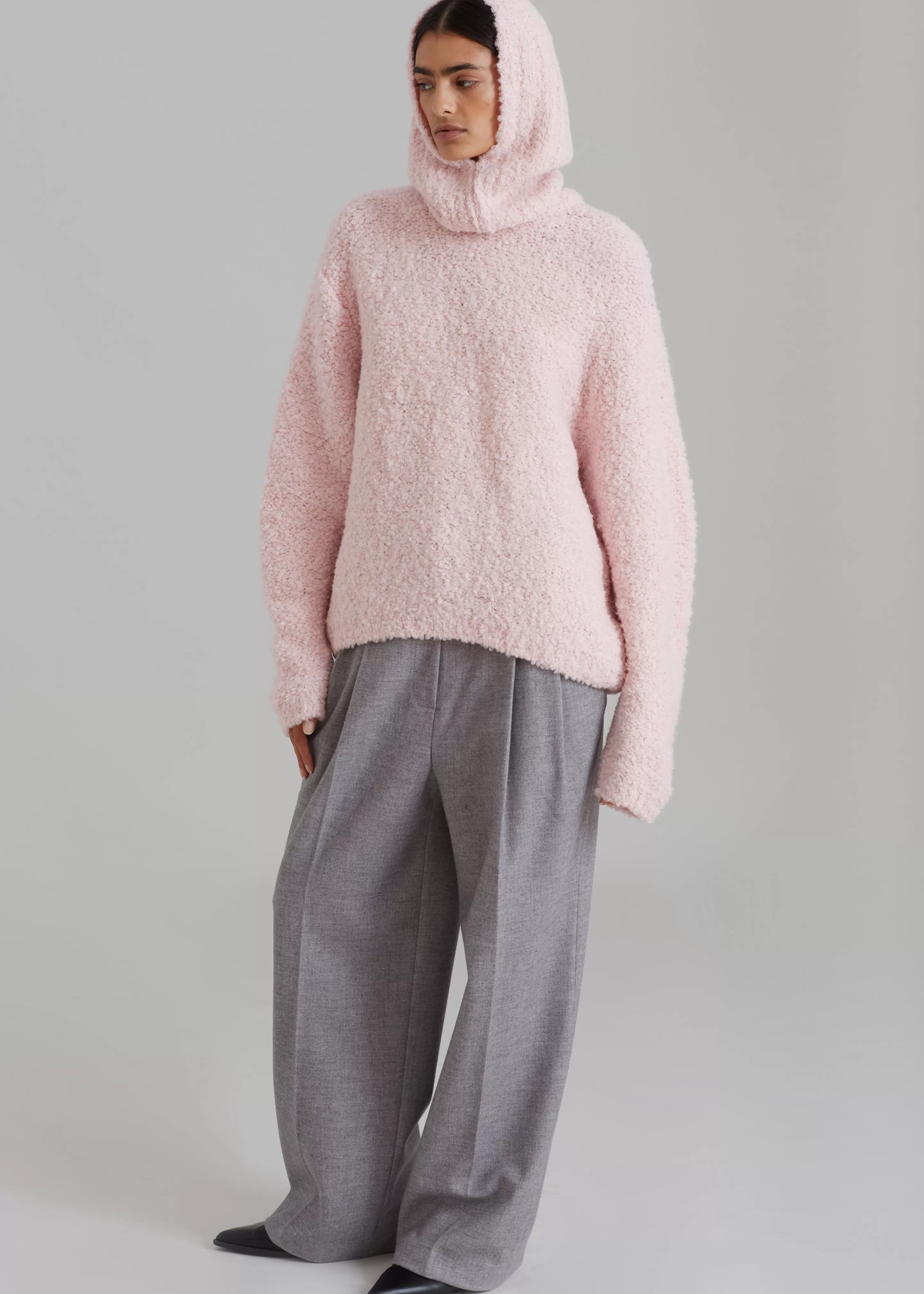 Knitwear | The Frankie Shop Vilo Boucle Sweater Pink